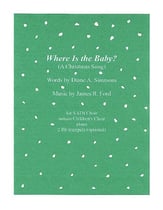 Where Is the Baby? SATB choral sheet music cover